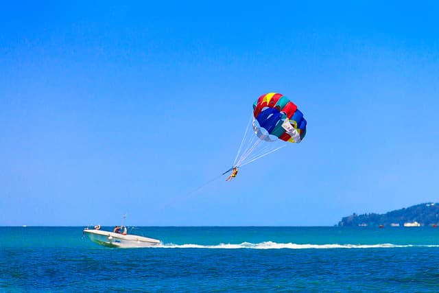 Parasailing at Calangute Beach